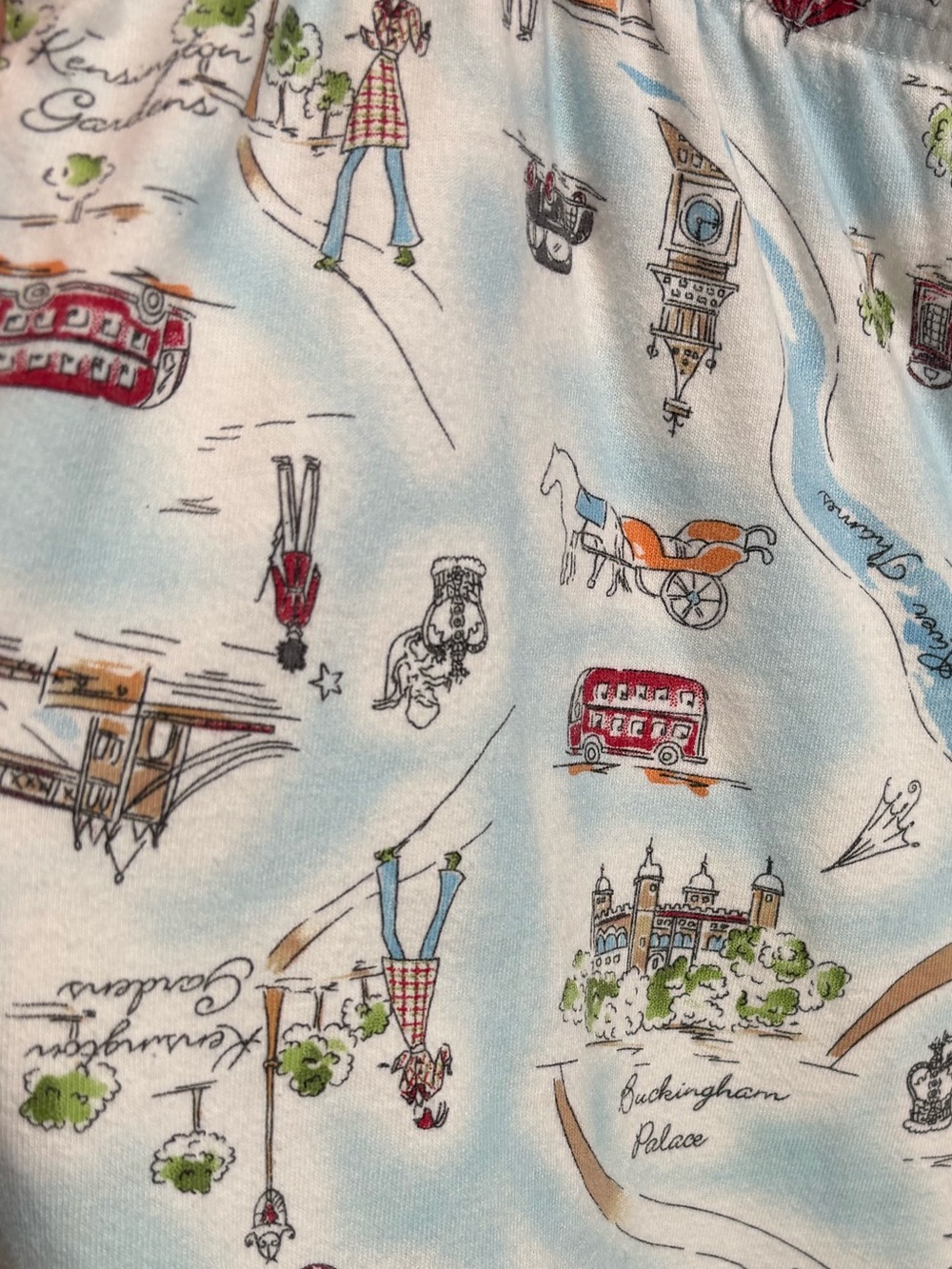 Cuddlduds London Calling cotton pajamas set, size medium - Picture 7 of 15
